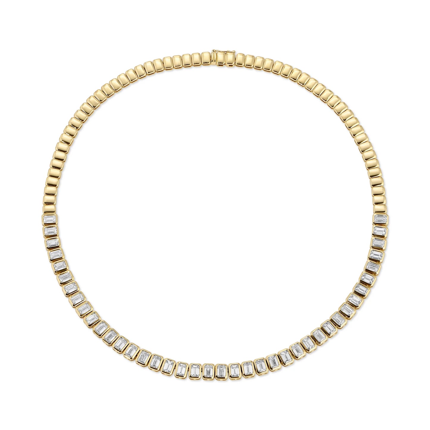 Baguette Golden Necklace