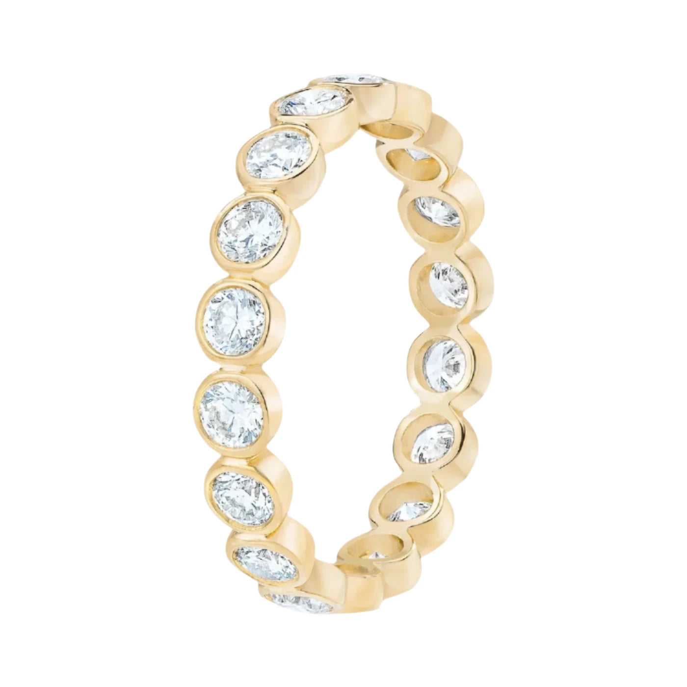 Diana Bezeled Gold Ring