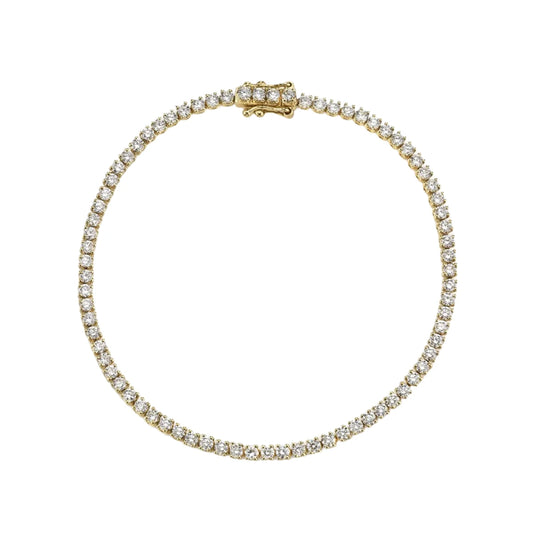 Seen Gold Classic Tennis Bracelet